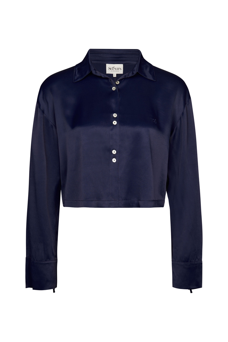 Calais Blouse Navy