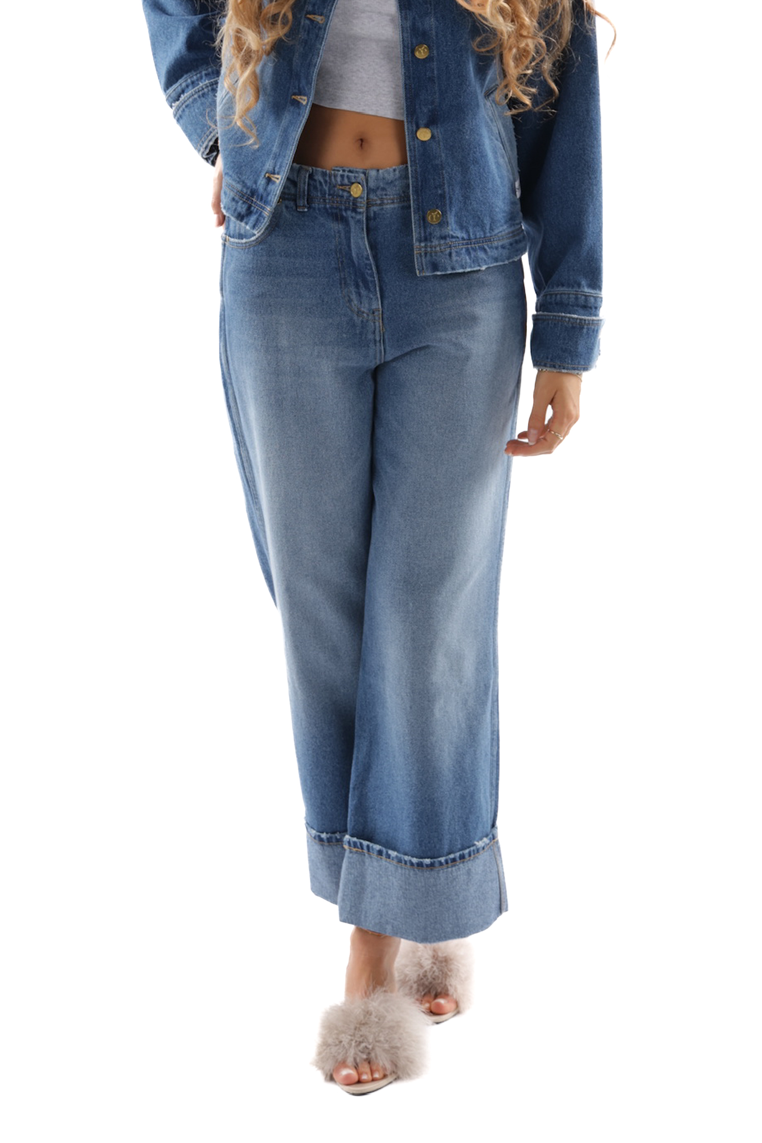 Jule Pant Washed Blue