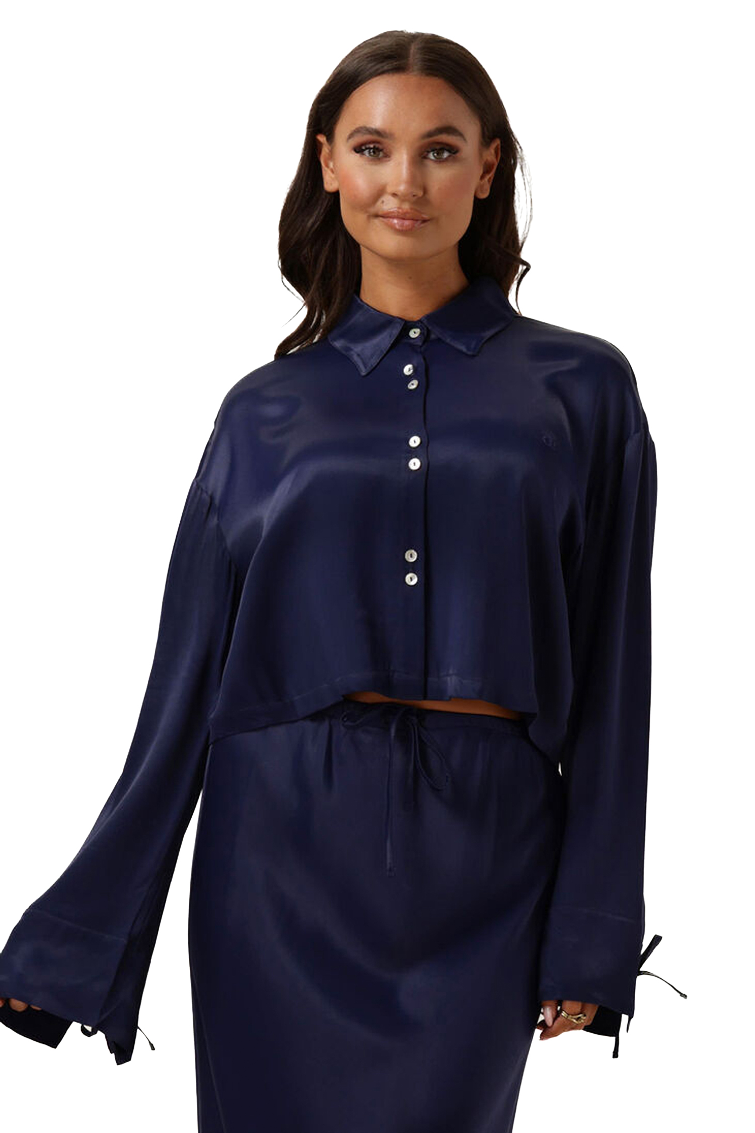 Calais Blouse Navy